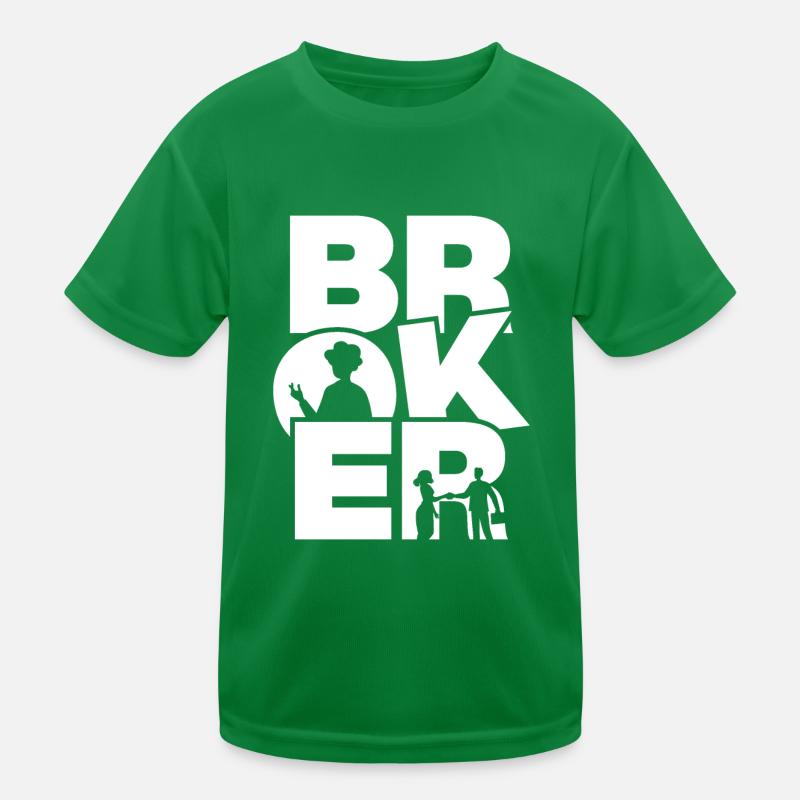 Occupation Work - Broker Kids Functional T-Shirt