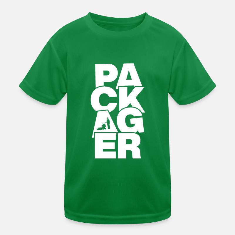Packing -Berufsarbeitsarbeit - Packager Kinder Funktions-T-Shirt