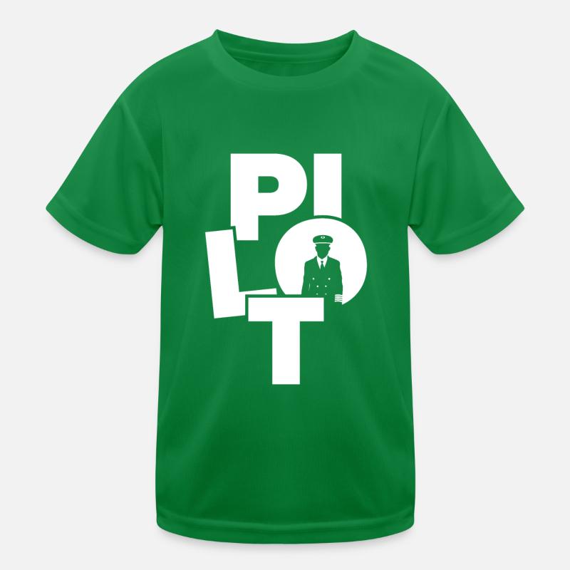 Professional Work - Pilot Kids Functional T-Shirt