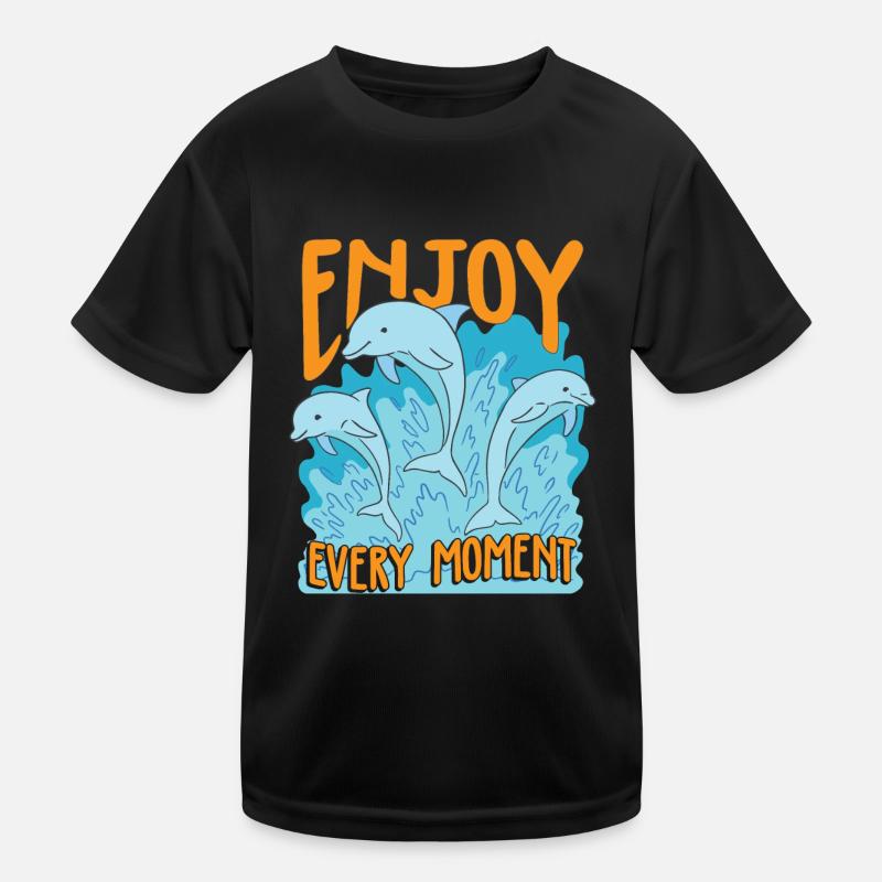 Dolphin Apparel Beach Fish Water T-shirt sport Enfant
