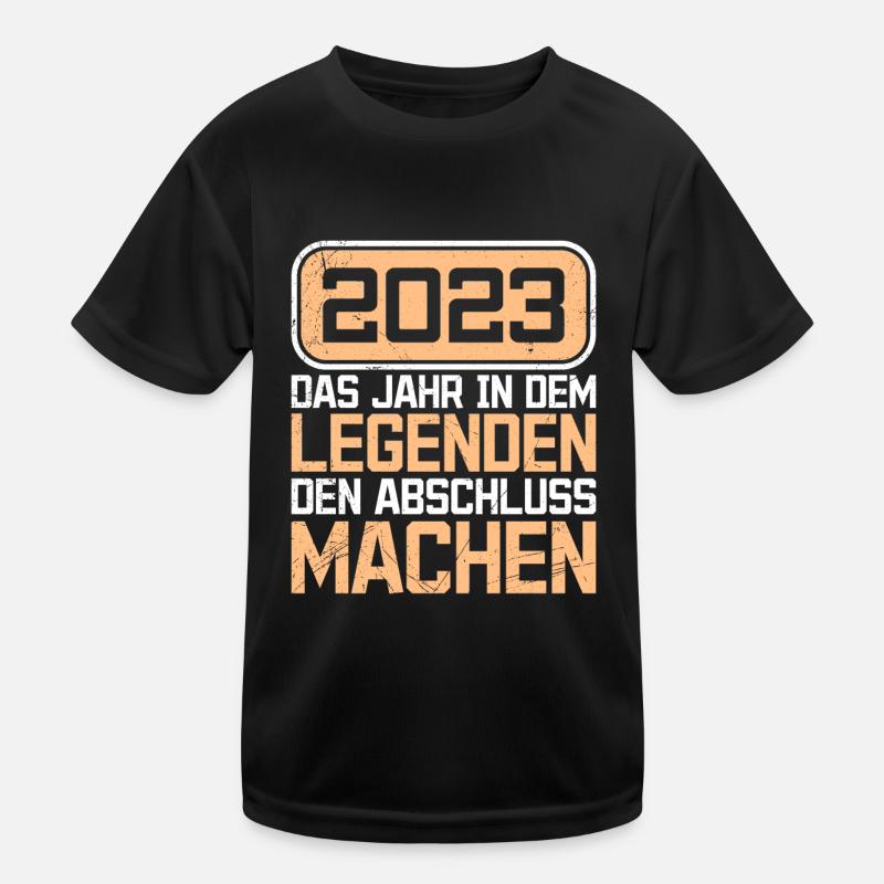 Legenden machen Abschluss 2023 Master Abschluss Kinder Funktions-T-Shirt