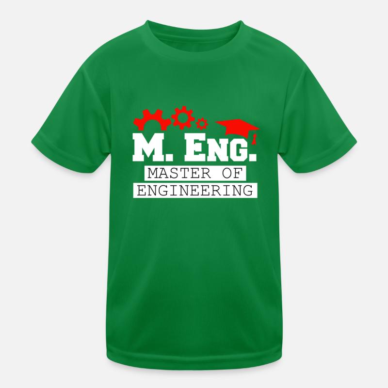 Ich bin Master of Engineering Master Abschluss Kinder Funktions-T-Shirt