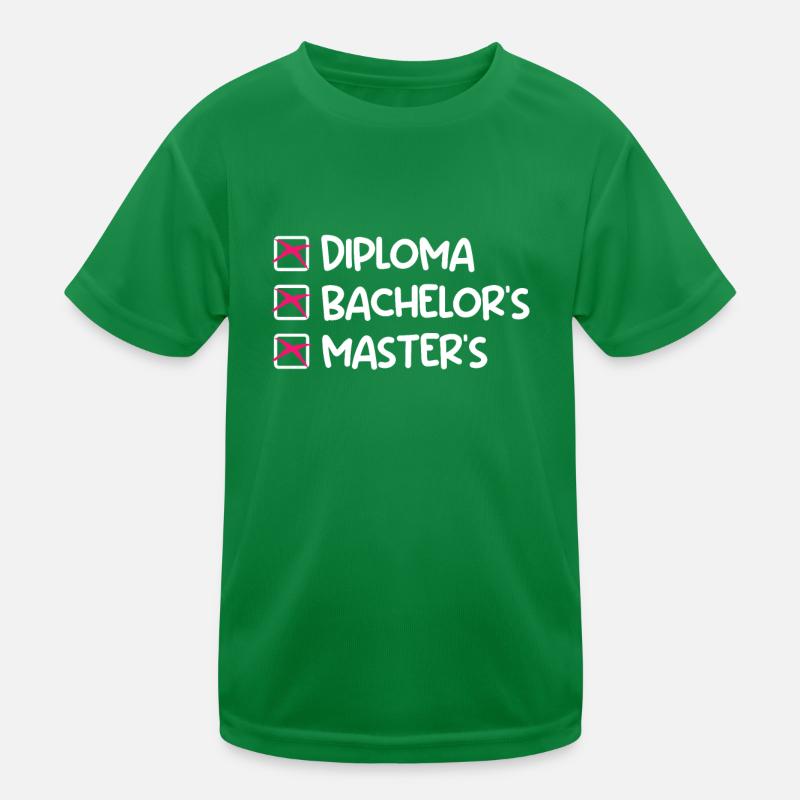 Certificat de fin d’études Bachelor Master T-shirt sport Enfant