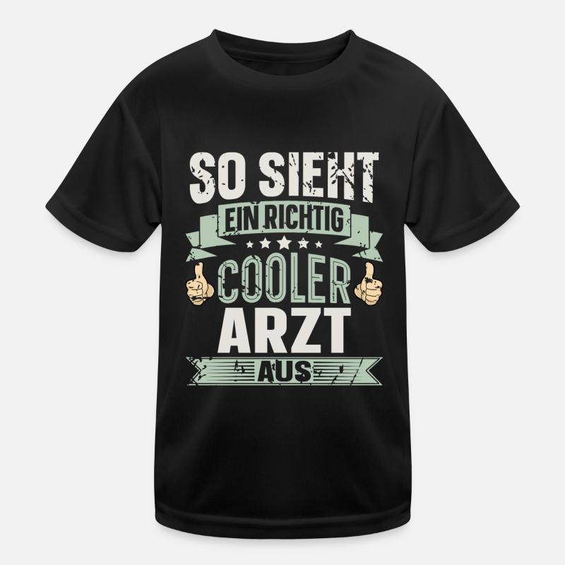 Arzt Kinder Funktions-T-Shirt