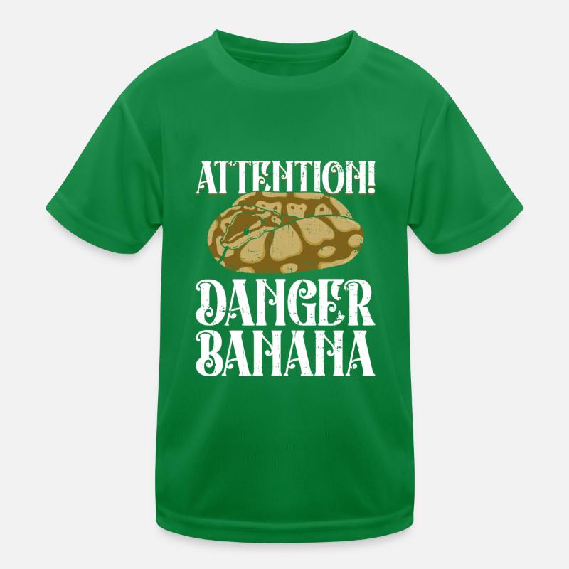 Königspython Banane Königspython Schlange Kinder Funktions-T-Shirt