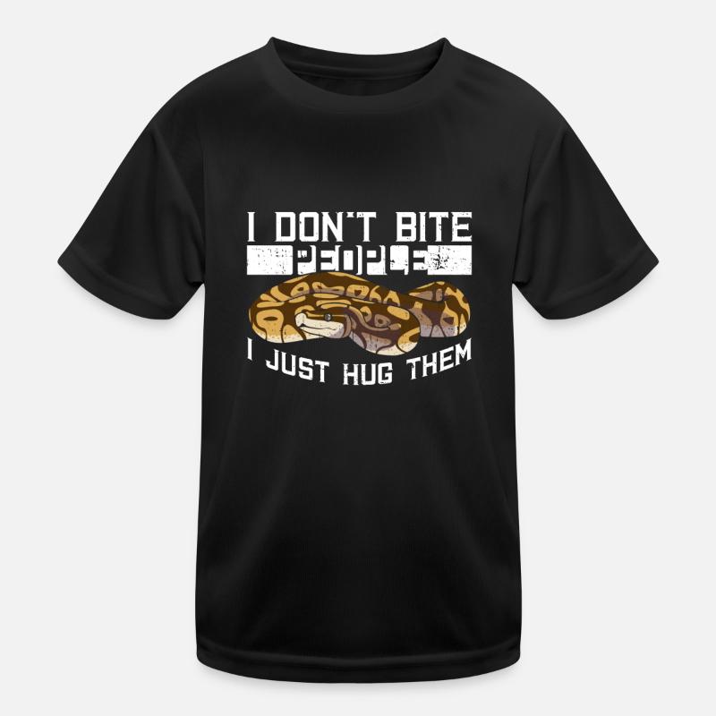 Königspython Bananenkugel Königspython - Kinder Funktions-T-Shirt - Schwarz