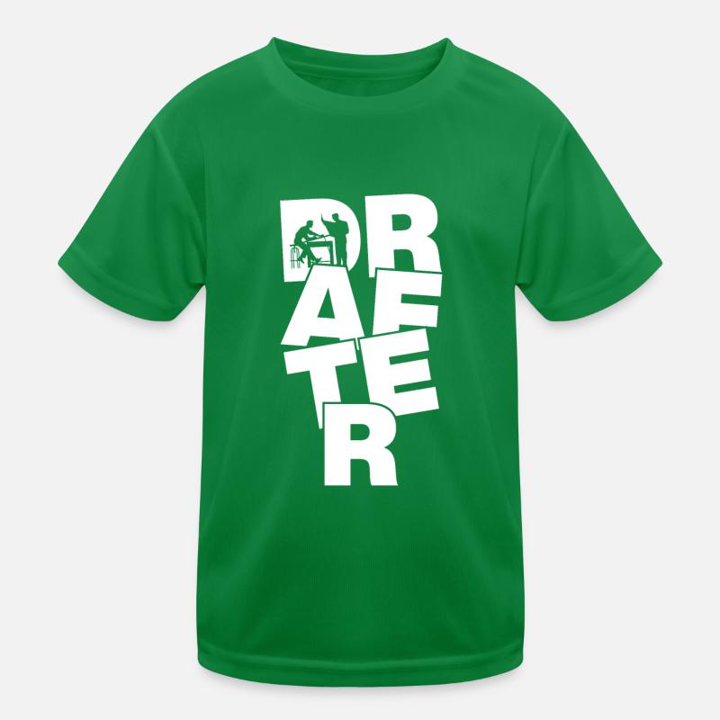 Drawing Profession Job Work - Draughtsman Kids Functional T-Shirt