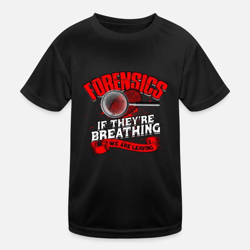 Forensic Science Detective True Crime Investigator Kids Functional T-Shirt
