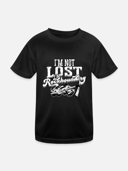 Rockhounder Rockhounding Géologue Rockhound Rockhound - T-shirt sport Enfant - noir - Devant