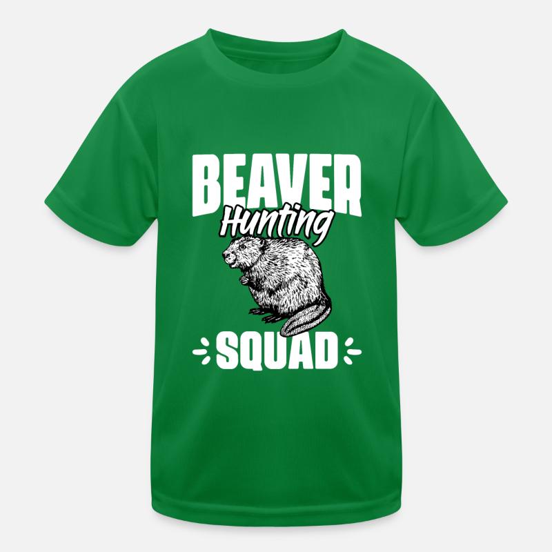 Cool Beaver Hunting Squad For A Beaver Hunter Kinder Funktions-T-Shirt