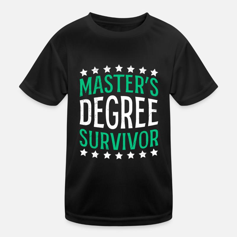 Masters degree survivor Master Abschluss Kinder Funktions-T-Shirt