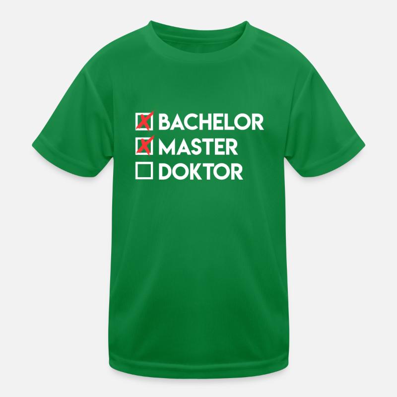 Checkliste Bachelor Master Doktor Abschluss Kinder Funktions-T-Shirt
