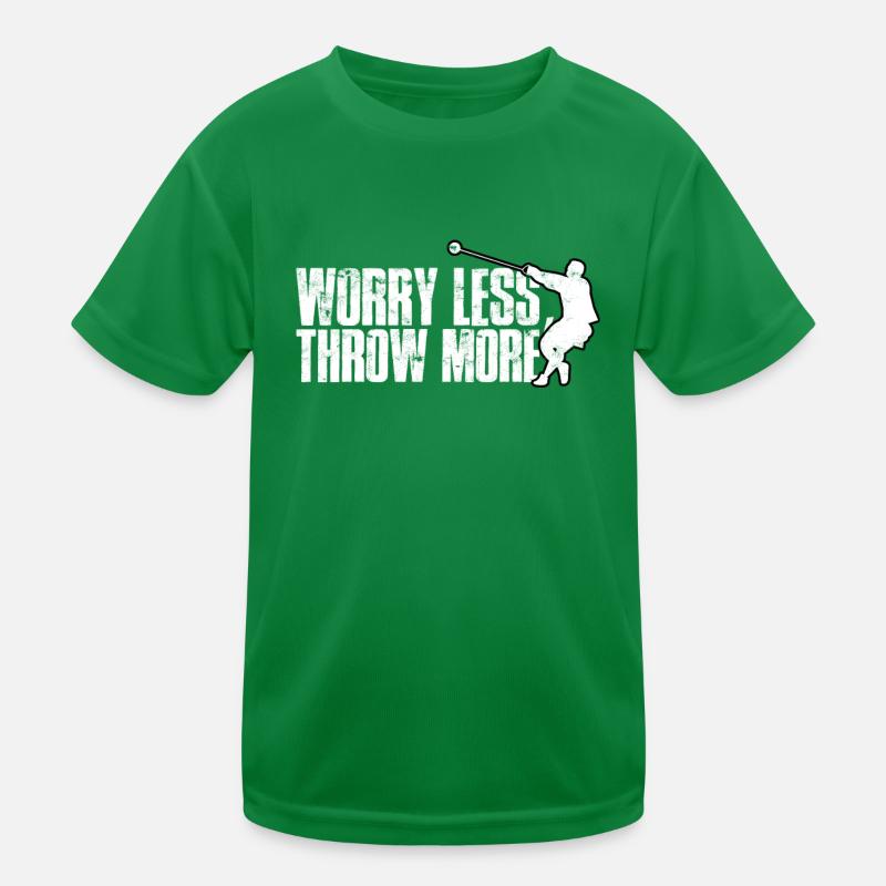 Lancer du marteau lancer du goût d’athlétisme et de terrain T-shirt sport Enfant