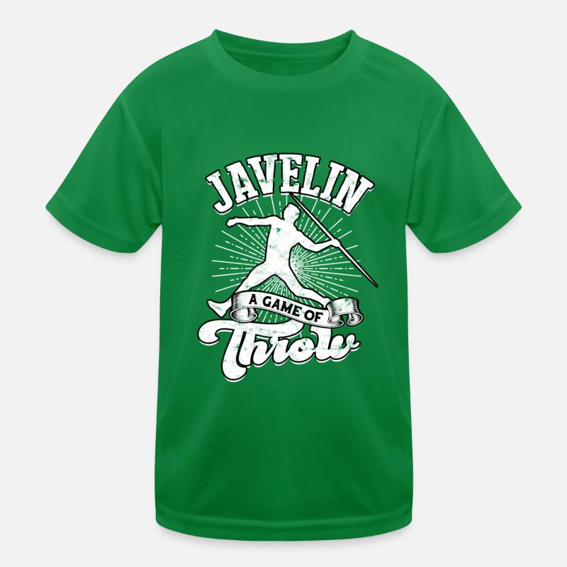 Speer wirft Leichtathletikwerke Kinder Funktions-T-Shirt