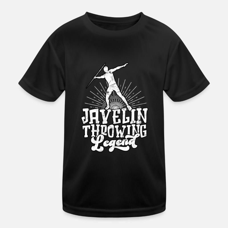 Lancer de javelot Légende Légende Lanceur d’athlétisme T-shirt sport Enfant