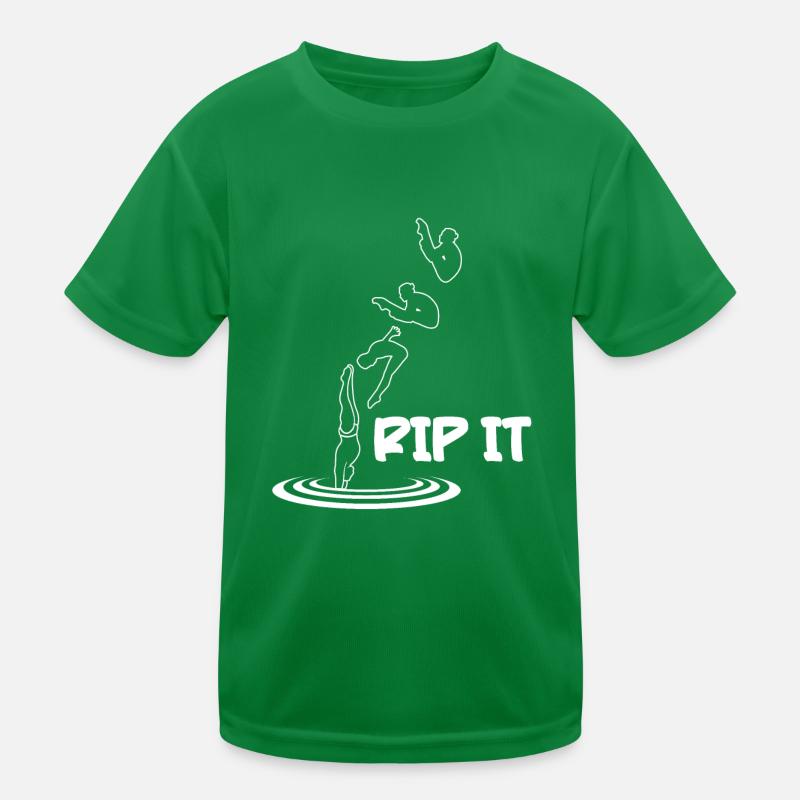 Diving Diver Rip It Kids Functional T-Shirt