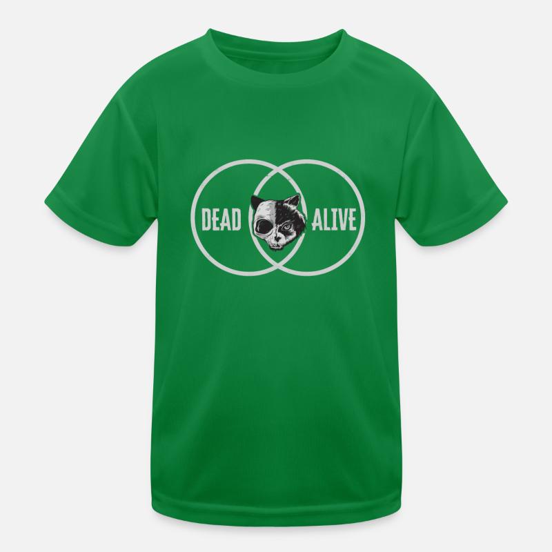 Alive Dead Schrodingers Katzenquantenphysik Kinder Funktions-T-Shirt