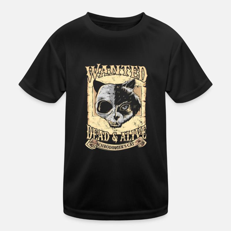 Recherché Le chat vivant de Schrödinger Physique quantique morte T-shirt sport Enfant