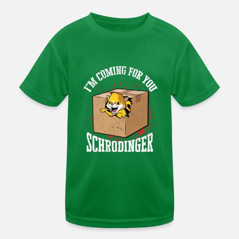 Schrodinger's cat living quantum physics Kids Functional T-Shirt