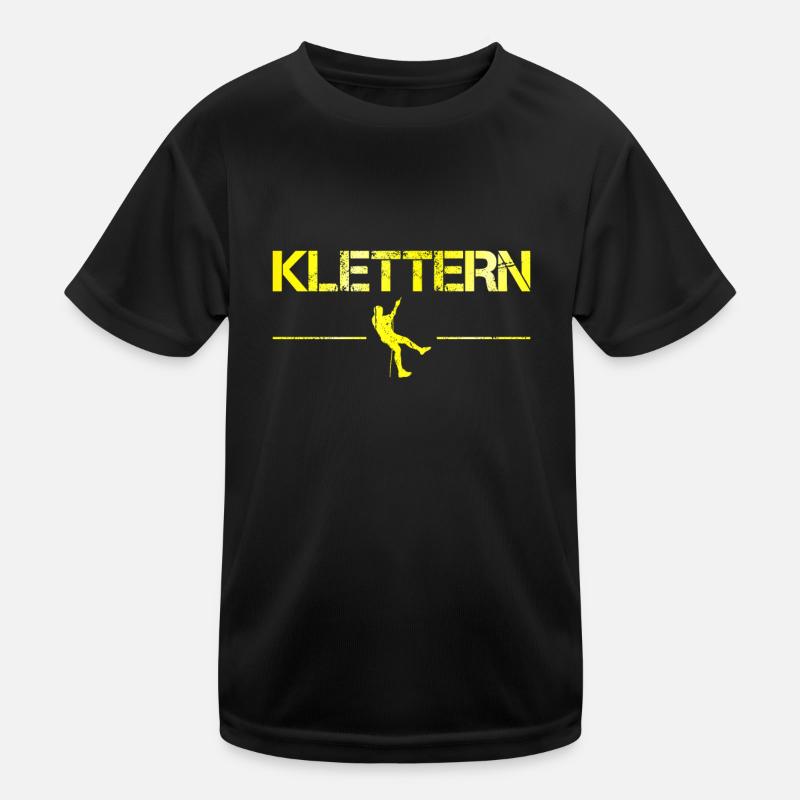 Klettern Kinder Funktions-T-Shirt