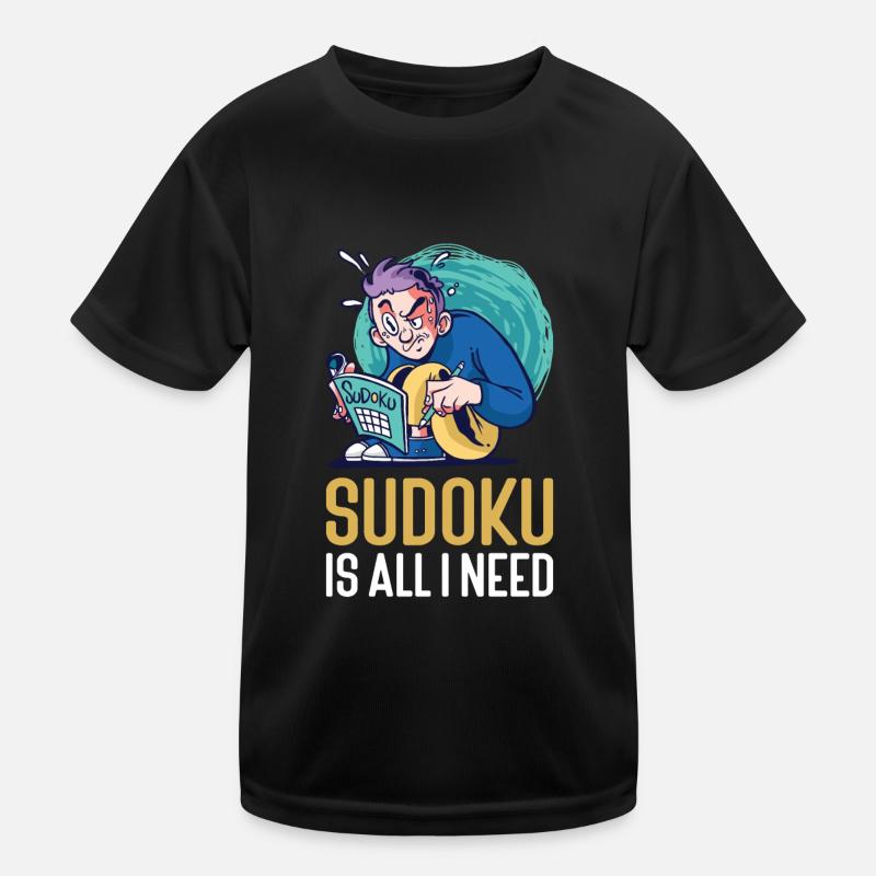 Sudoku Puzzle Sudoku Grid Sudoku solving Sodoku Kids Functional T-Shirt