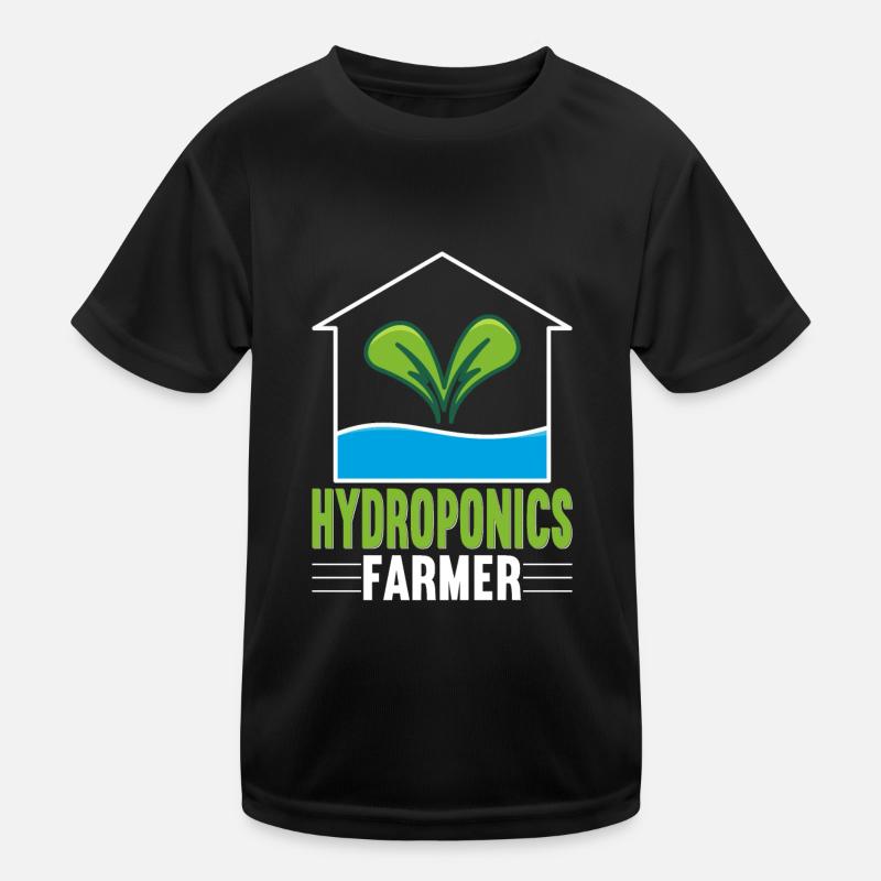 Hydroponik Indoor-Gartenbau Kinder Funktions-T-Shirt