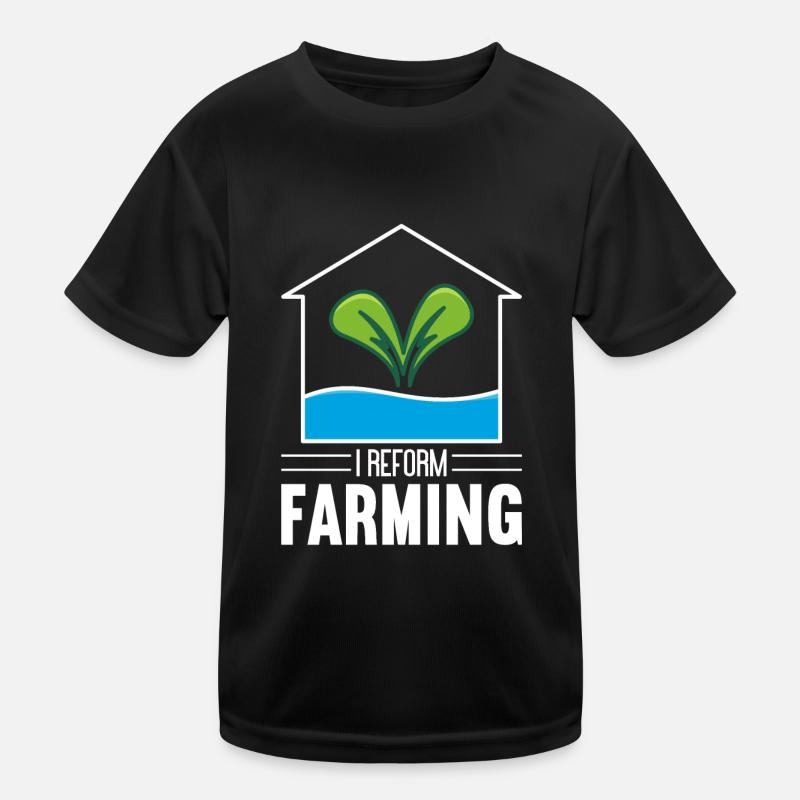 Hydroponik Indoor-Gartenbau Kinder Funktions-T-Shirt