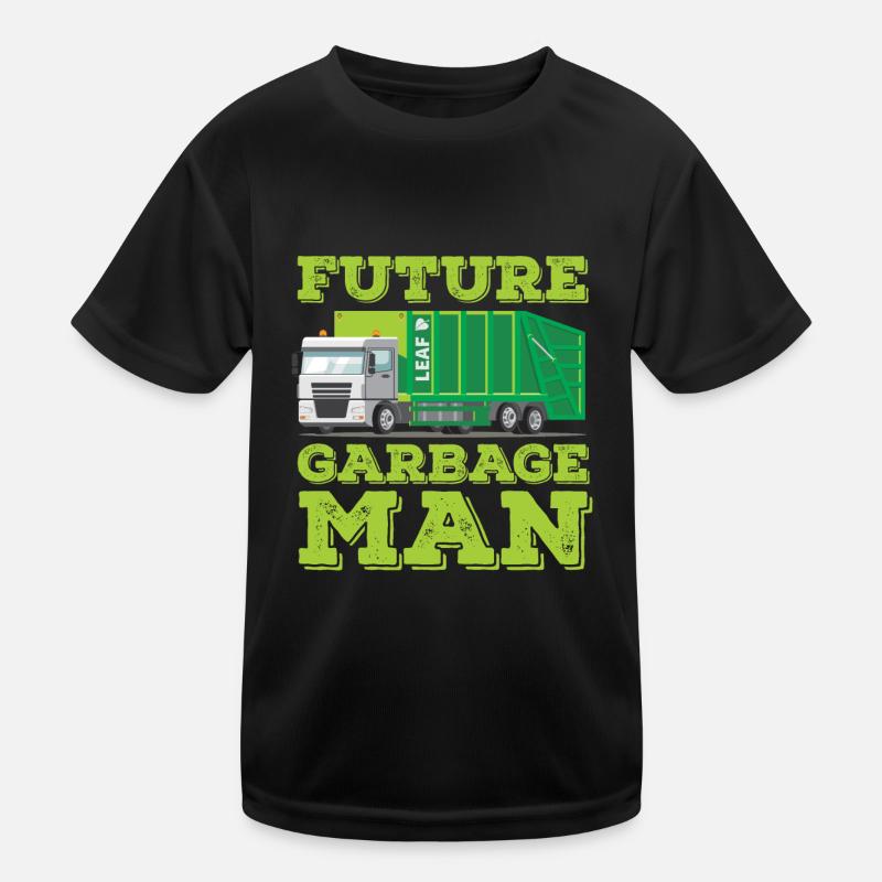 futur éboueur Conception pour un camion à ordures T-shirt sport Enfant