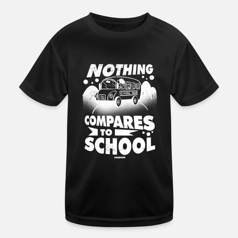 Schulbus Kinder Funktions-T-Shirt