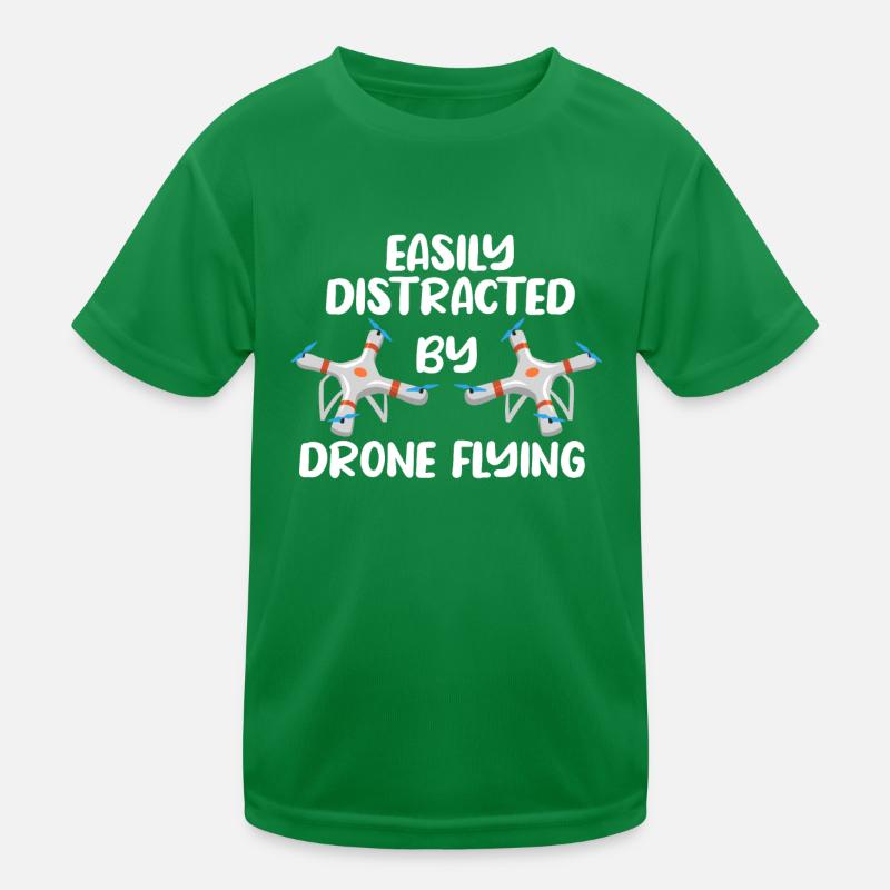 Drone volant, drones, drones, modèles réduits d’avions T-shirt sport Enfant