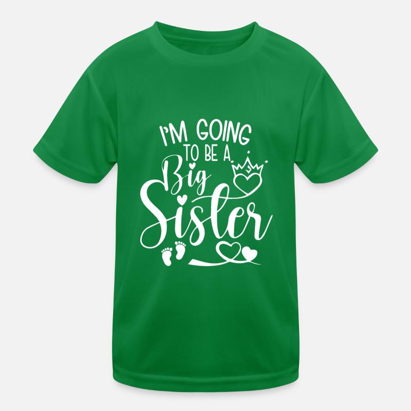 Ich Werde Eine Große Schwester sein - Einhorn Kinder Funktions-T-Shirt