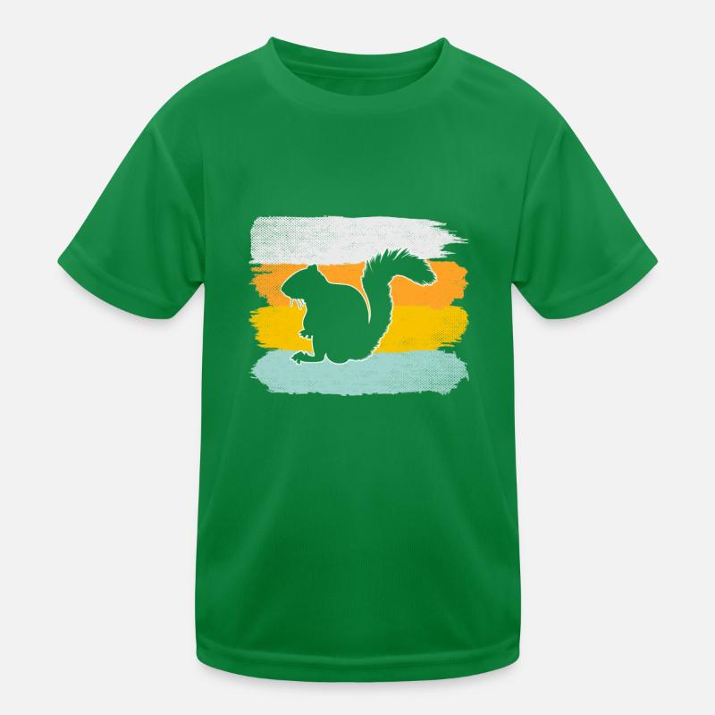 Eichhörnchen Retro Kinder Funktions-T-Shirt