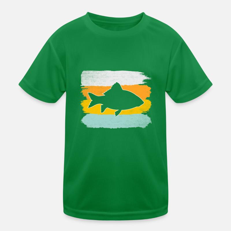 Fisch Retro Kinder Funktions-T-Shirt