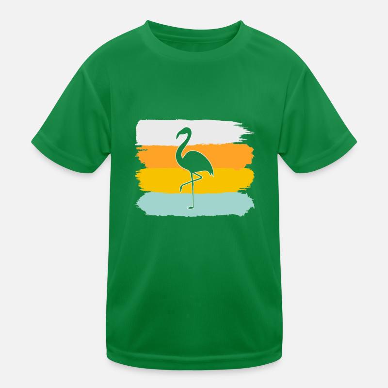 Flamingo Retro Kids Functional T-Shirt