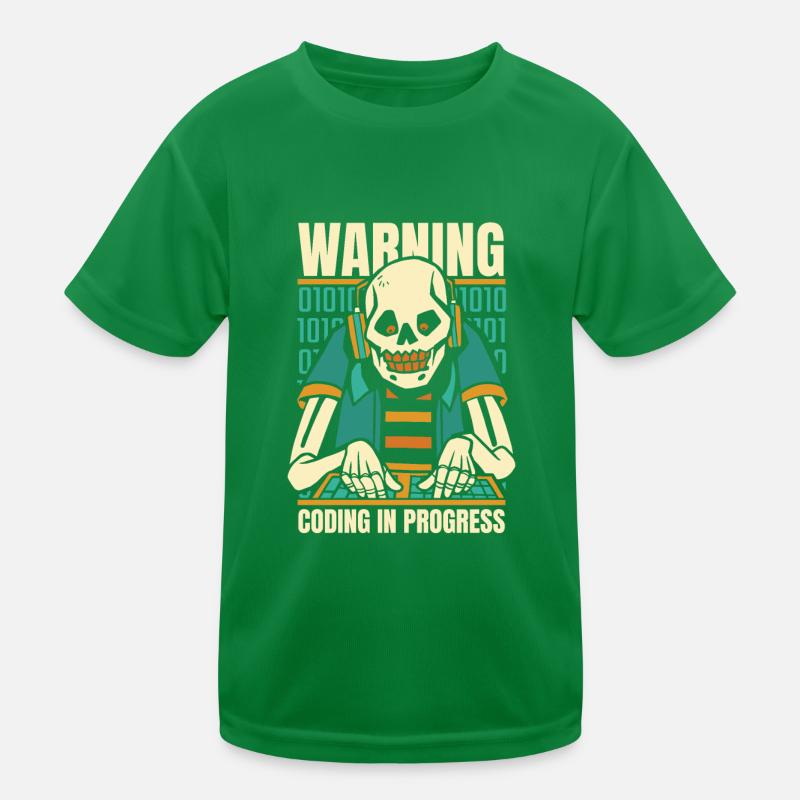 Développeur Coder Programmeur Squelette T-shirt sport Enfant