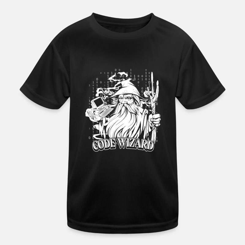 Entwickler Coder Programmierer Magier Kinder Funktions-T-Shirt