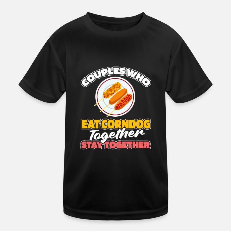 Corn Dog Corndog Paar Kinder Funktions-T-Shirt