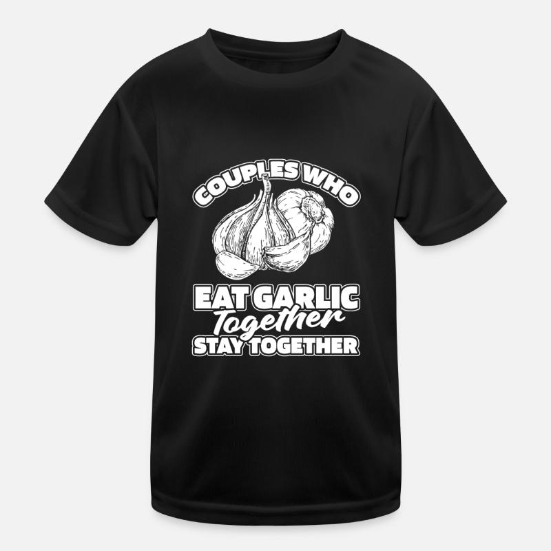 Knoblauch Knobi Knofi Paar Kinder Funktions-T-Shirt