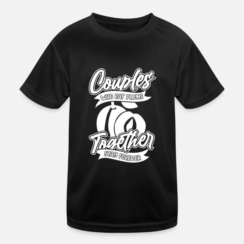 Pflaumen Paar Kinder Funktions-T-Shirt