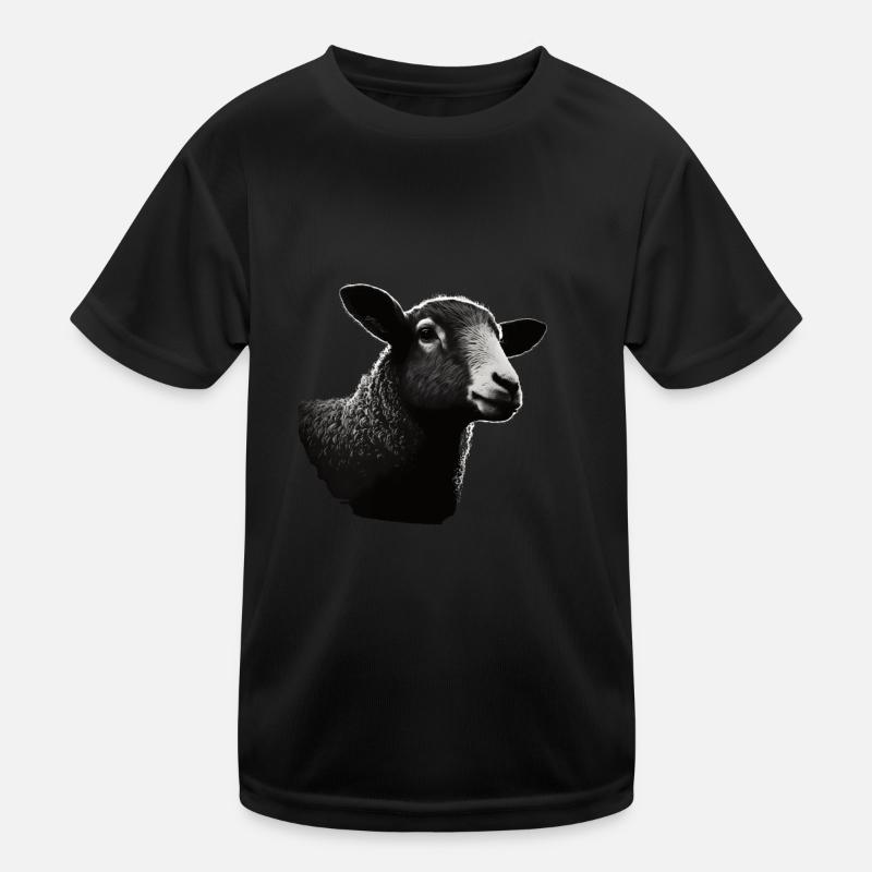 Sheep stencil Art.-nr Kids Functional T-Shirt