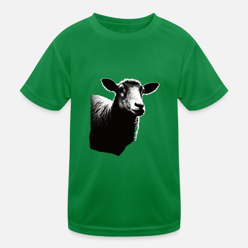 Sheep stencil Art.-nr Kids Functional T-Shirt