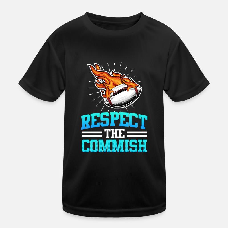 Respect the Commish Commissioner Kids Functional T-Shirt