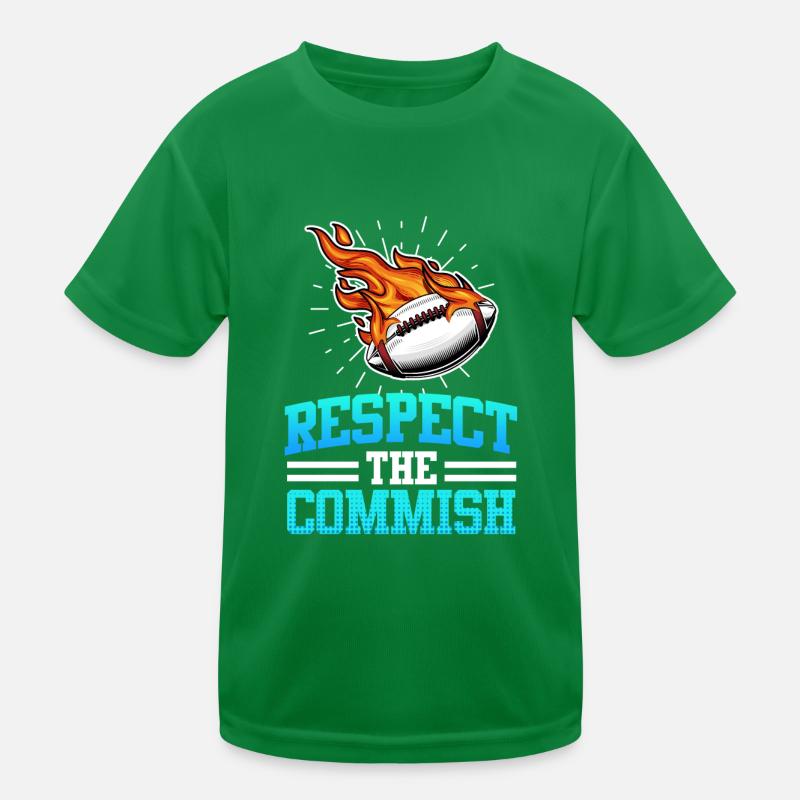 Respect the Commish Commisioner Kinder Funktions-T-Shirt