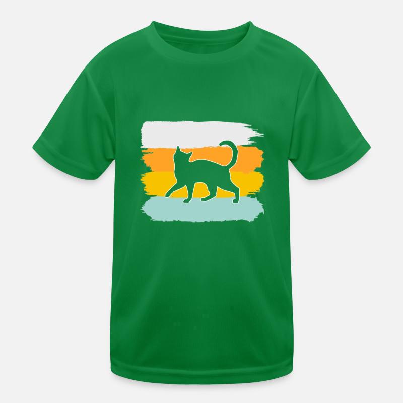 Chat Rétro T-shirt sport Enfant