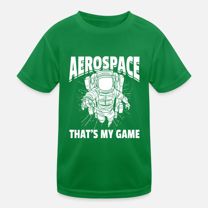 Aerospace That's My Game - Space Exploration Space Kids Functional T-Shirt