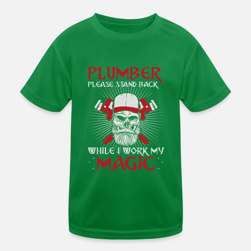 Plumbing Plumber Vintage Plumber Kids Functional T-Shirt
