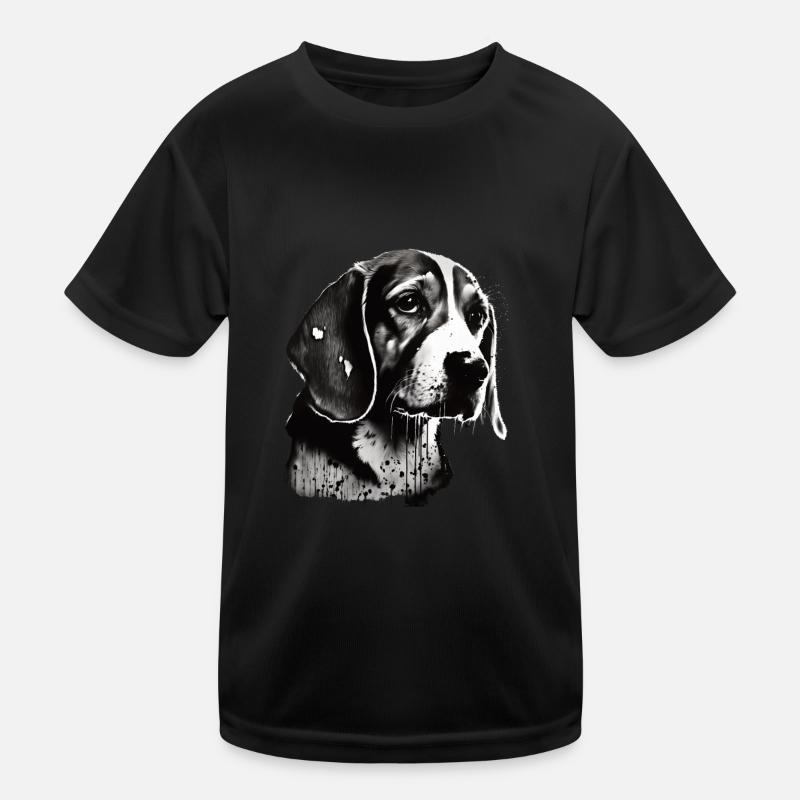 Beagle Bild Portrait Kinder Funktions-T-Shirt
