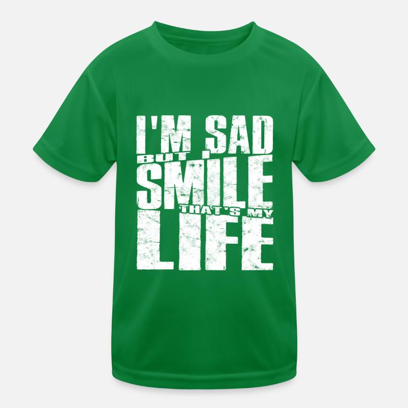 dépression dépressive triste idée cadeau malheureux T-shirt sport Enfant