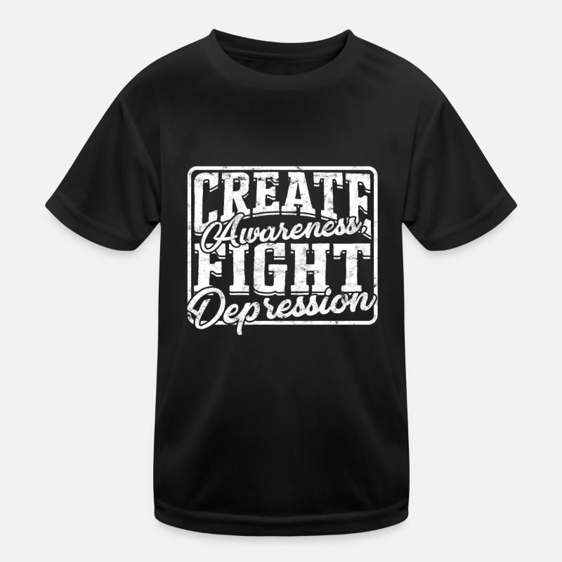 depression depressive sad gift idea unfortunate Kids Functional T-Shirt