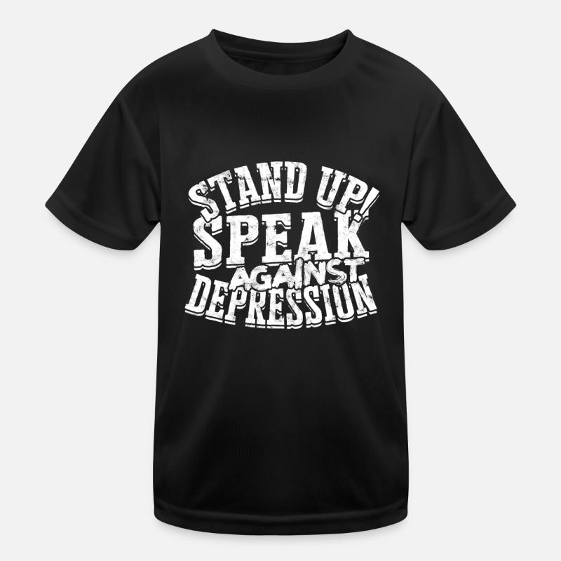 depression depressive sad gift idea unfortunate Kids Functional T-Shirt